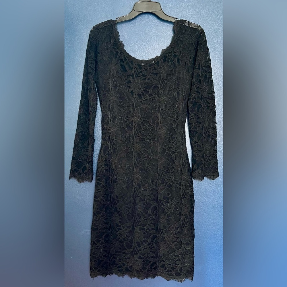Jump Black Lace Long Sleeve Dress